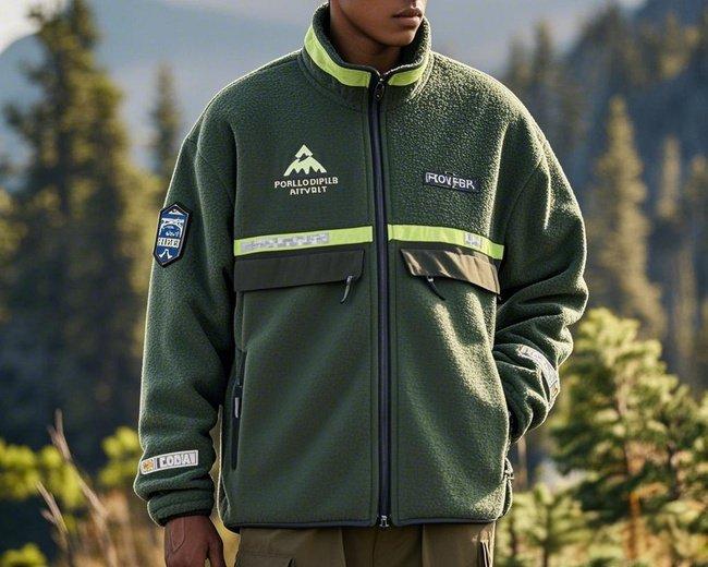 Men's Winter Jacket Wool Jacket Custom Logo Embroidery 100% Warm Winter Sherpa Wool Jacket Men's - Image 3