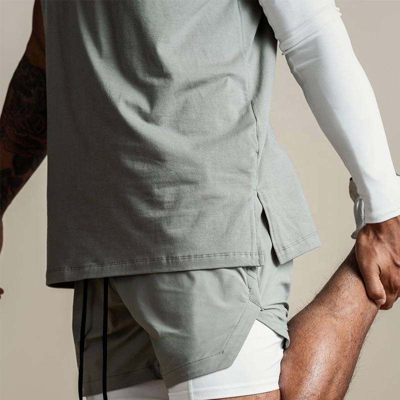 Training Vest Custom Logo Polyester Breathable Sleeveless Fitness Workout Gym Clothing Sport Fitness Gym T Shirt - Image 2