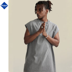 H0c331493aa084291bc4eb925ca6f250eG High Quality Tank Top T-shirt Vest for Men Oversized Custom Tank Top T Shirts Sleeveless T Shirt