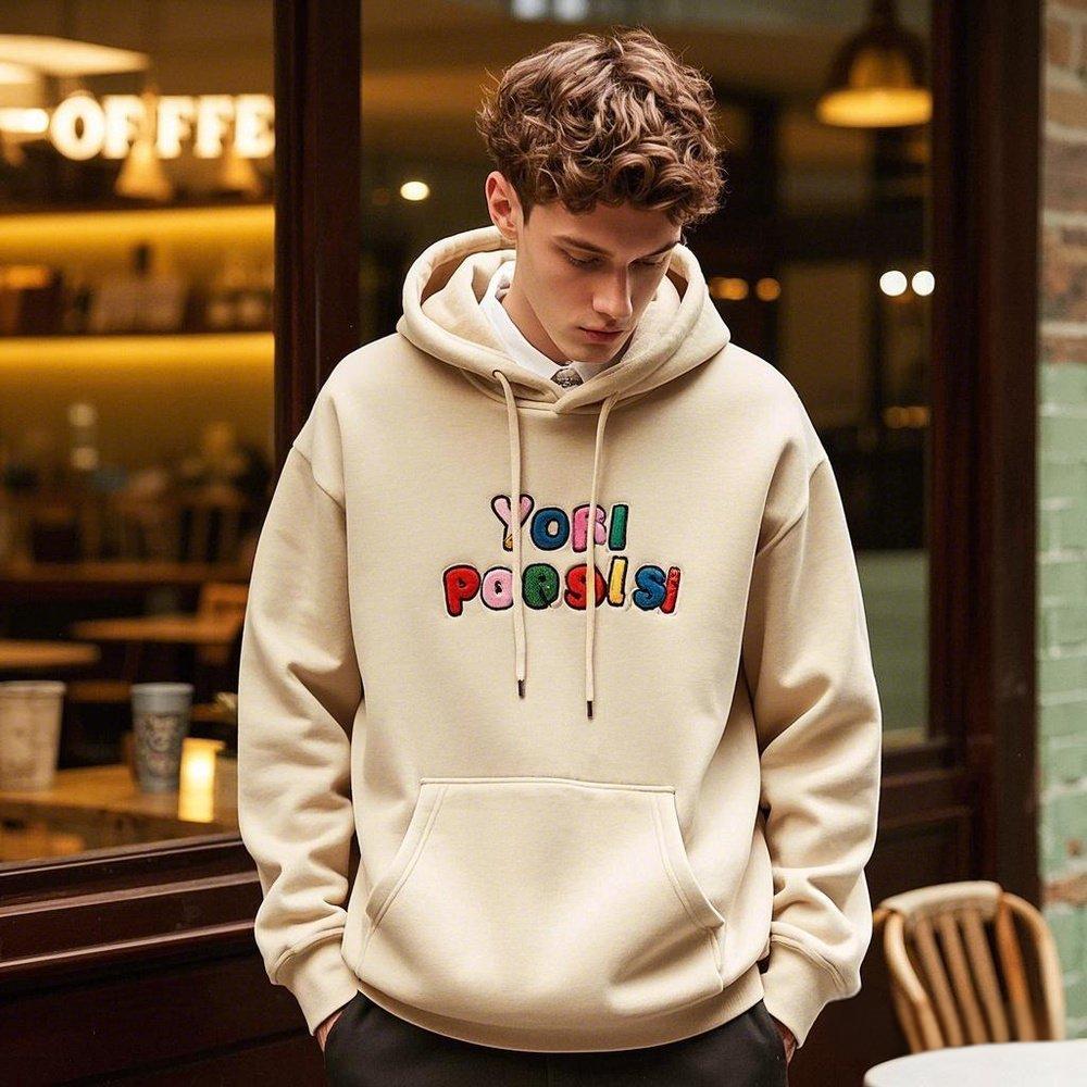 High Quality Heavyweight Puff Printing Distressed Hoodie Unisex Custom Logo Oversize Men Print Men's Hoodies & Sweatshirts - Image 2