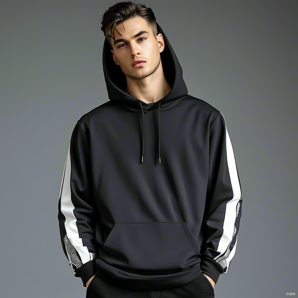 Men'S Quick Dry Athletic Fleece Running Sports Hoodie Men Oem High Quality Pullover Boxy Fit Custom Oversized Gym Hoodie Men - Image 3
