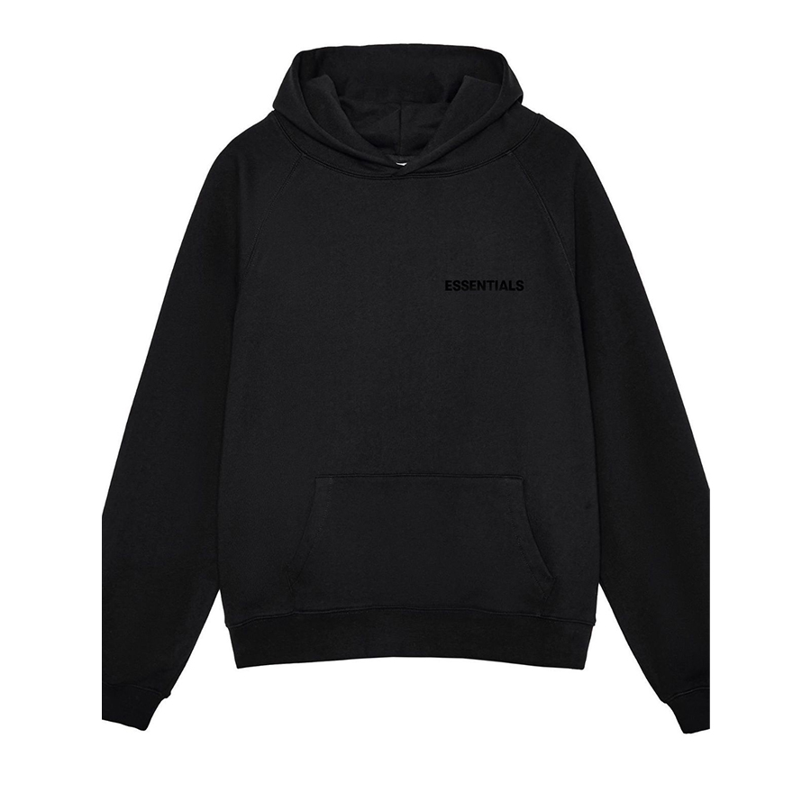 Custom logo High Quality 100% Cotton Hoodie Unisex Streetwear Men Flocking Letter Essential Hoodie - Image 3