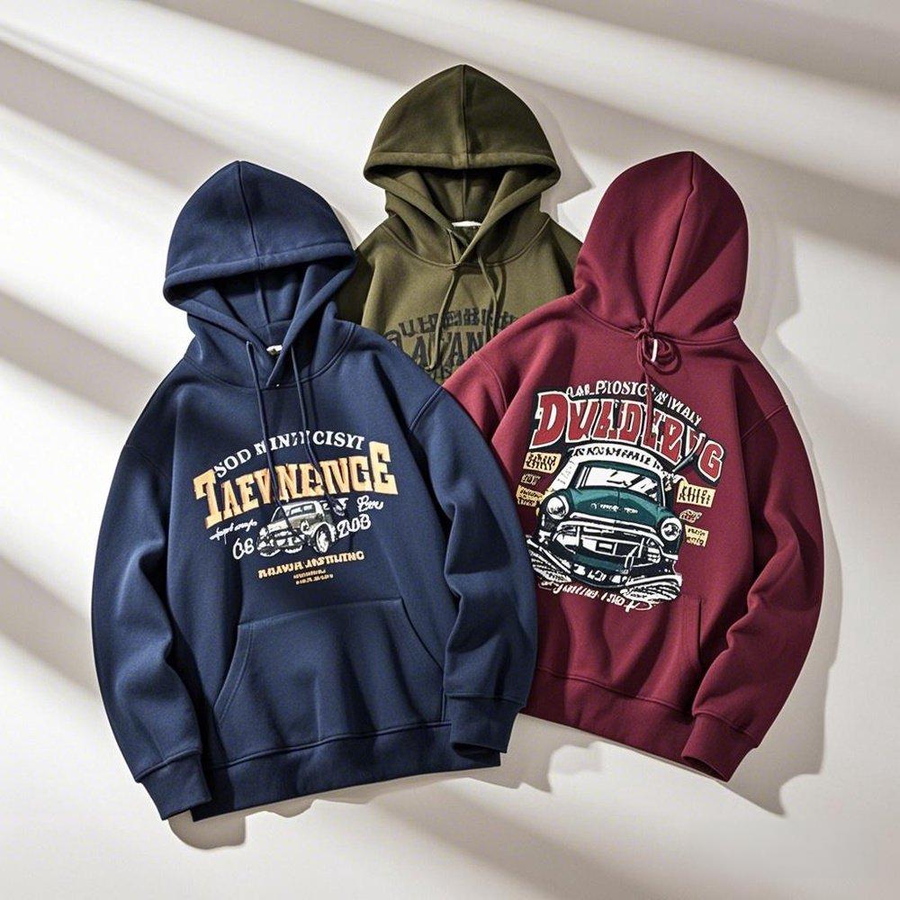 High Quality 400 GSM Cotton Thick Heavyweight Super Large Hoodie Cordless Universal Customized Logo Plus Size Men's Hoodie - Image 3