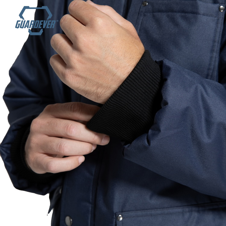 GUARDEVER Navy Blue Quilted Cold Storage Cold Room Work Freezer Jacket - Image 2
