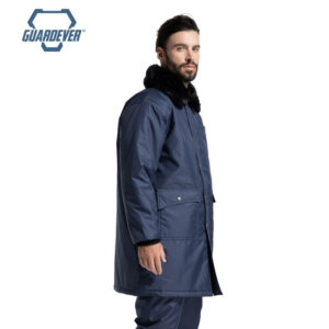 H8bb79c6c63cf4cc5bd9ab96959a02e87E GUARDEVER Navy Blue Quilted Cold Storage Cold Room Work Freezer Jacket