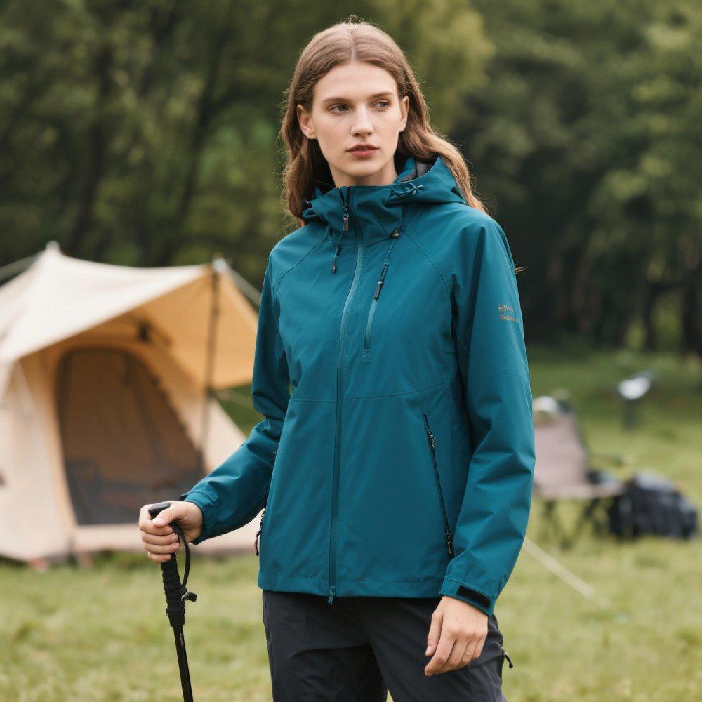 Premium Softshell Hiking Jacket Waterproof Camping Trekking Windbreaker Quick Dry Breathable Outdoor Coat - Image 2