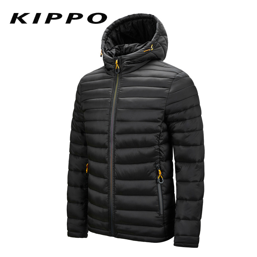 Custom Men's Outdoor Fashion Padding Down Jacket with Hood Waterproof Winter Sports Coat Formal Style