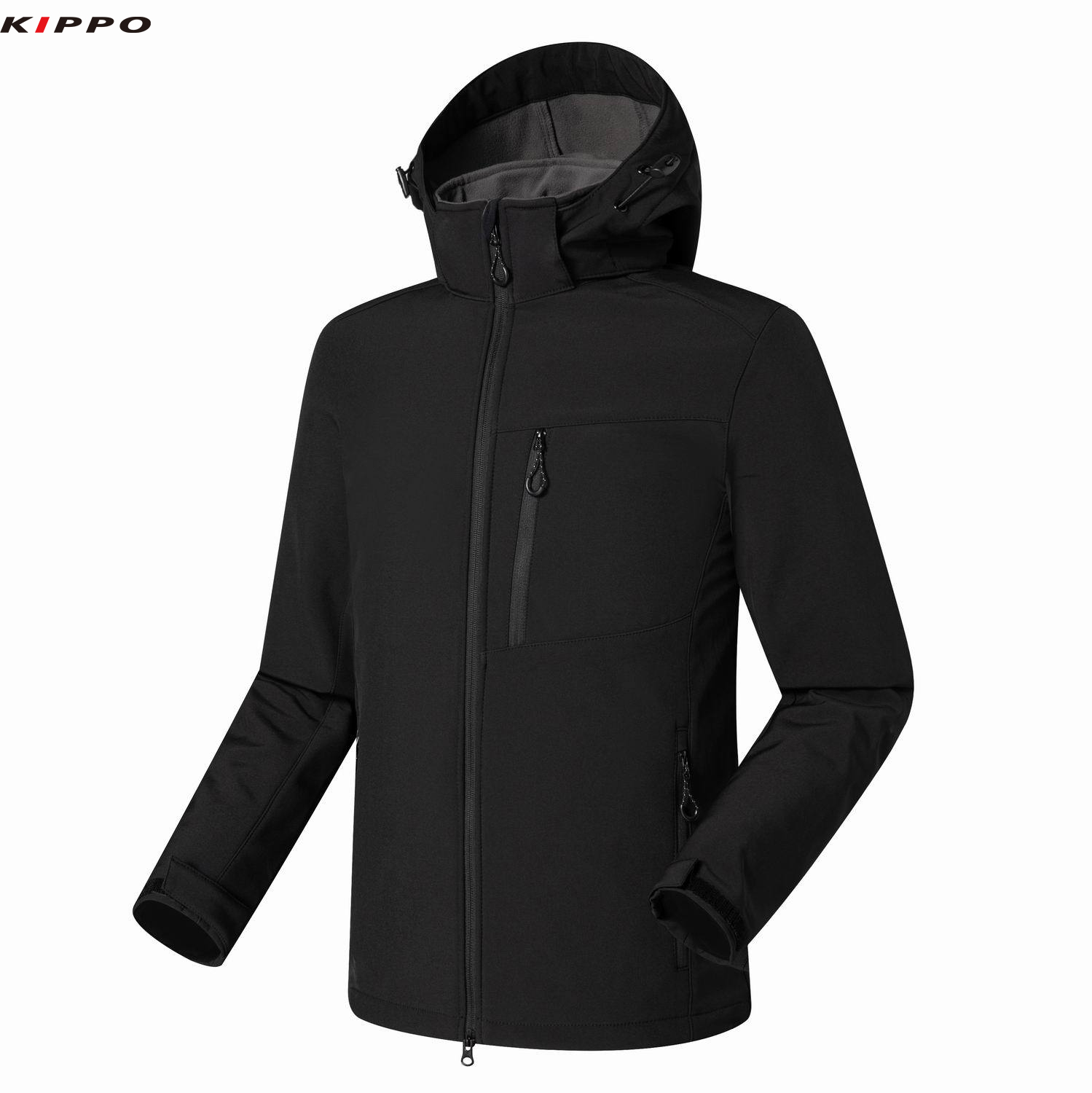 Kippo Luxe Men's Coats Plus Size Soft Shell Jacket for Outdoor Camping Mountaineering Sports Windproof Zipper Closure Printed - Image 3