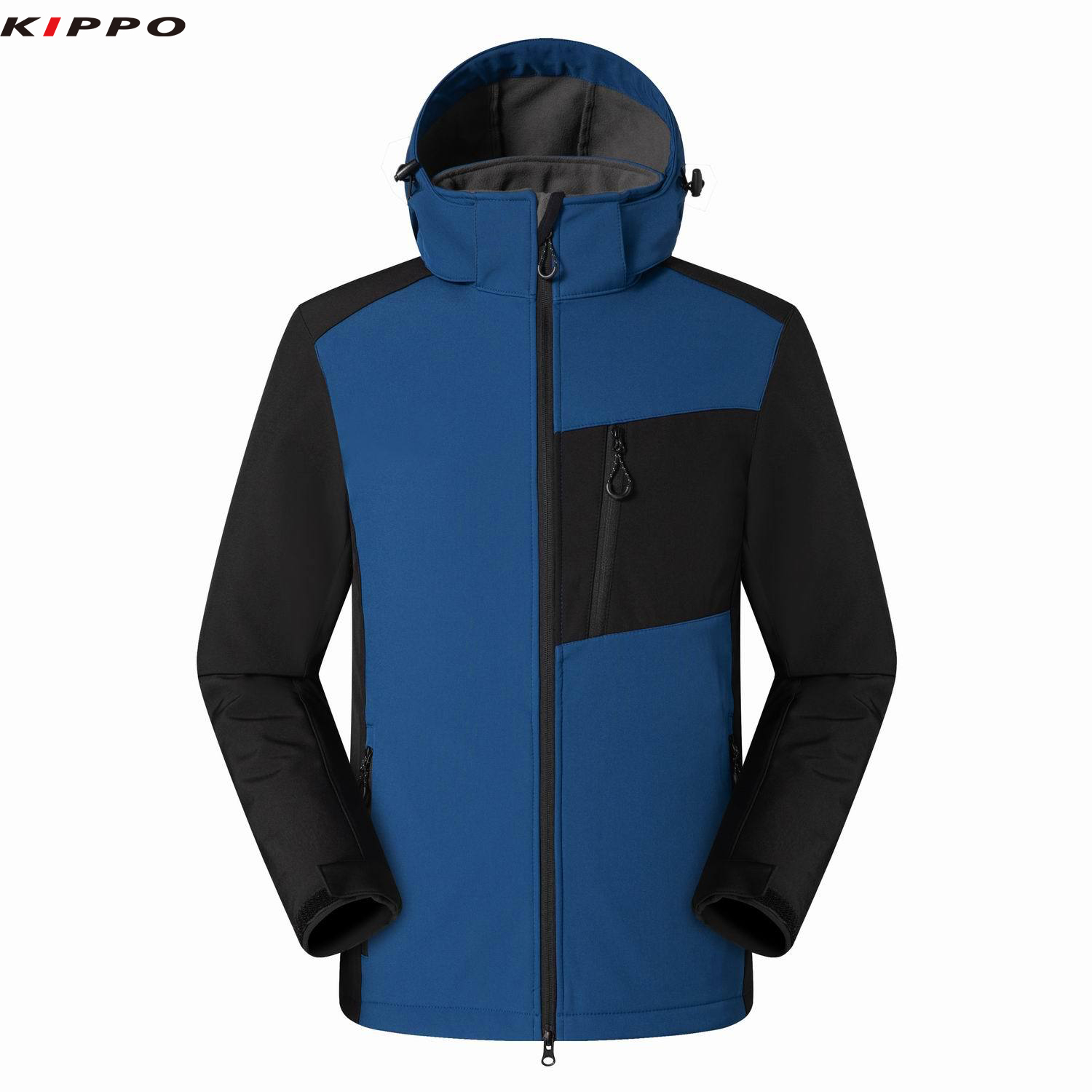 Kippo Luxe Men's Coats Plus Size Soft Shell Jacket for Outdoor Camping Mountaineering Sports Windproof Zipper Closure Printed - Image 2